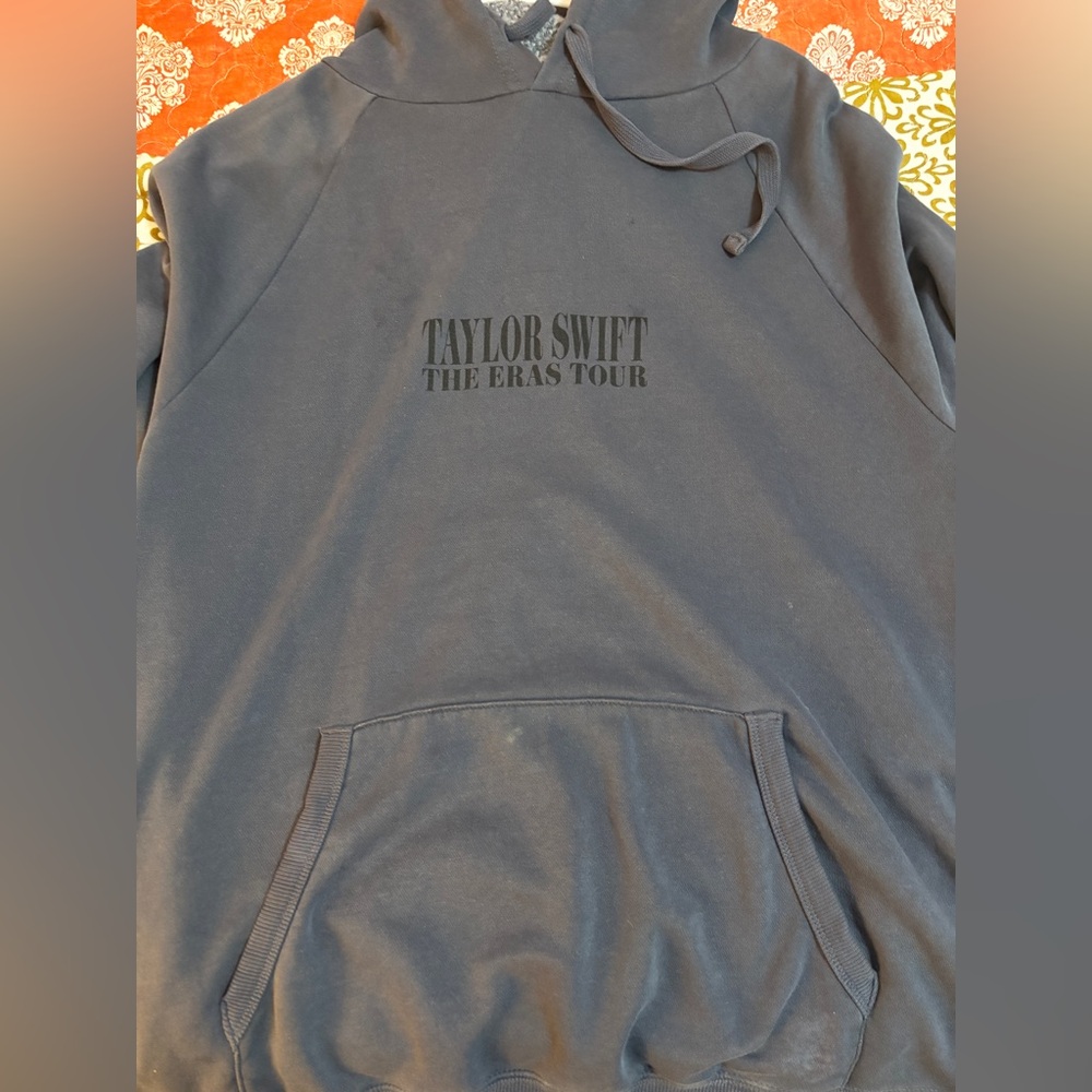 Taylor Swift The Eras Tour Blue Grey Hoodie XL